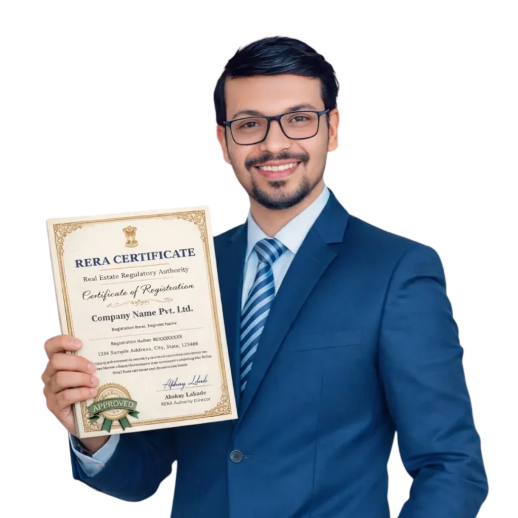 Akshay Sir ReraGuruji holding Certificate